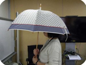 晴雨兼用二重張りＵＶ木棒日傘